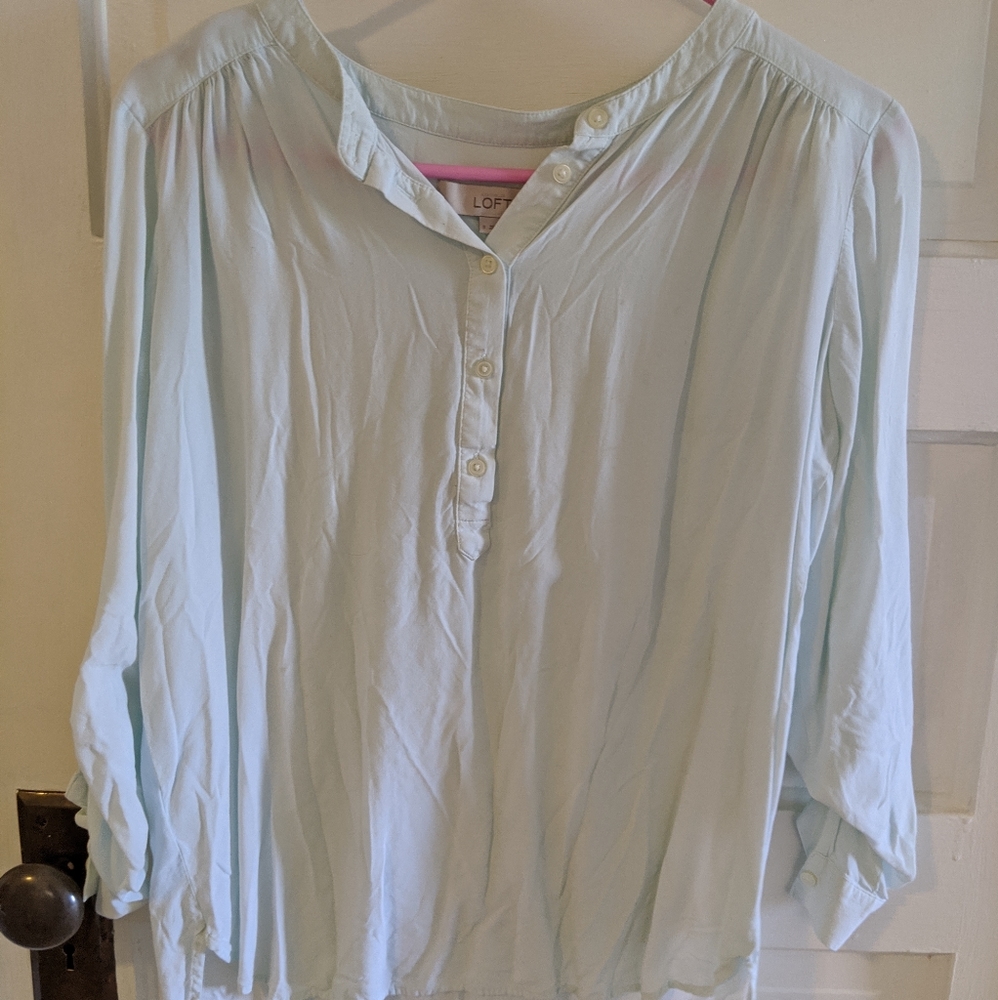 LOFT S light blue blouse